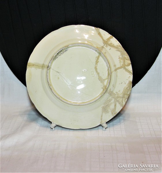 Antik Schütz Blansko fajansz tányér - 21,5 cm - 3 db