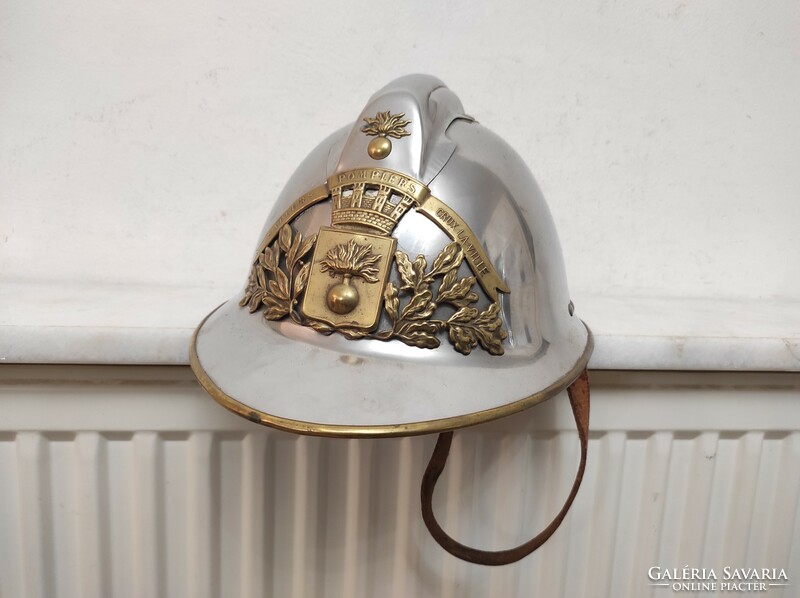 Antique firefighter suit equipment helmet feuerwehrhelme tool 755 6497