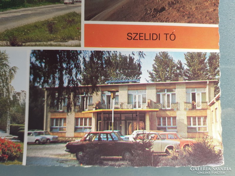 Retro képeslap Dunapataj Szelidi tó fotó képeslap
