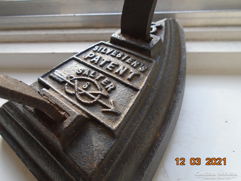 No. 19 salter Victorian silvester's patent English patented cast iron iron 1.6 kg