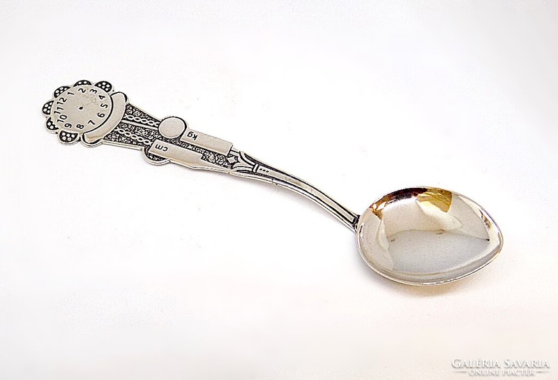 Engraveable silver christening spoon (zal-ag106572)