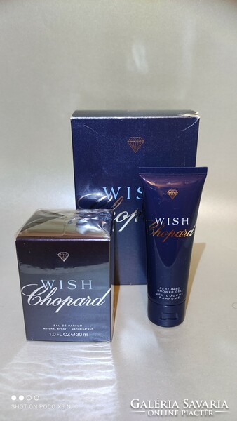 Vintage Wish Chopard parfüm és parfüm gél dobozában bontatlan  edp 30 ml + 75 ml shower gel