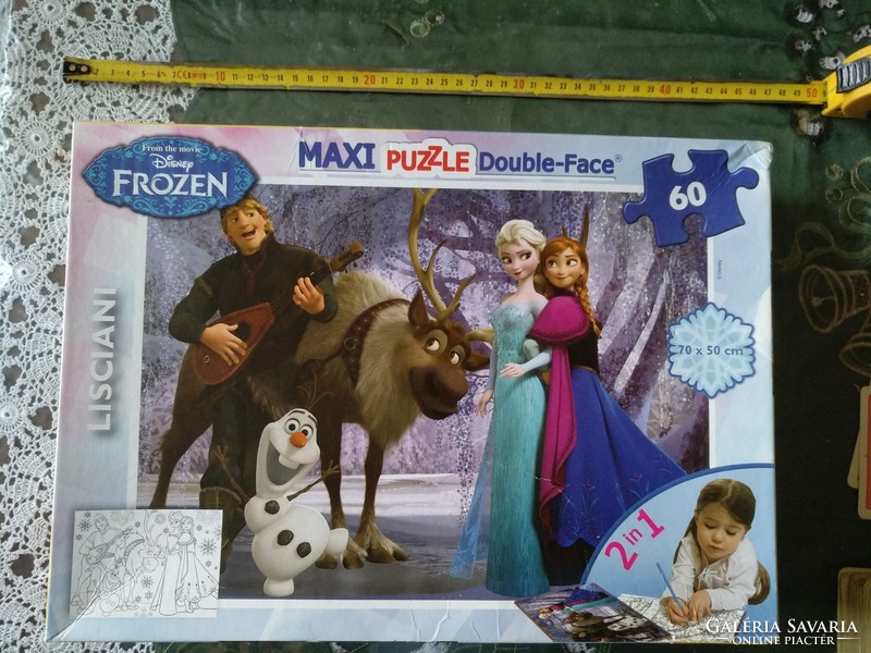 Jégvarázs, Frozen, 60 db puzzle, kétoldalas,  Alkudható