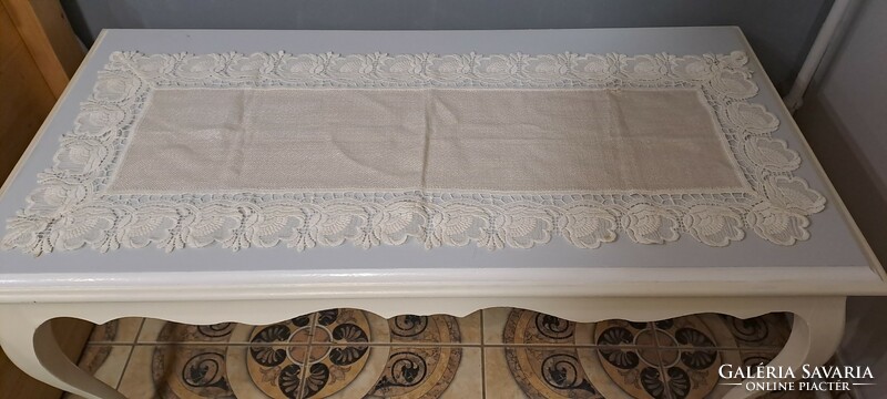 Lace canvas tablecloth running 102 * 42 cm