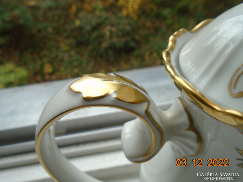1949 Opulent hand-painted gold flower patterns reichenbach German baroque coffee pourer
