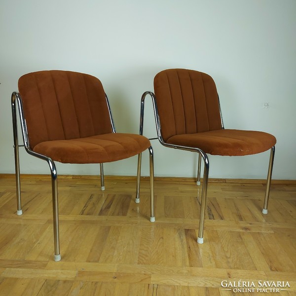 Retro "Dodó" szék krómvázas székek