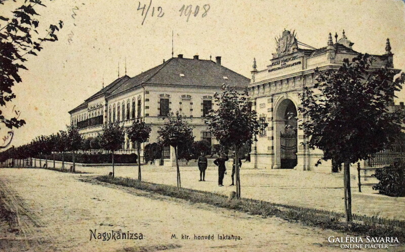 Nagykanizsa- József Főherceg M kir honvéd laktanya Schwartz/Tauber kiadás Nkanizsa 1908