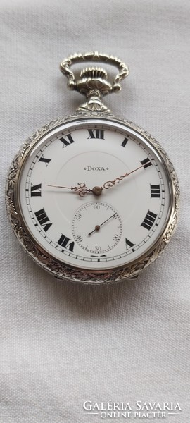 Rare scene doxa pocket watch