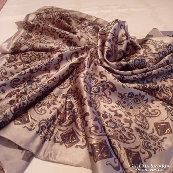 Új,  Anne Klein  tiszta selyem kendő, 84 x 90 cm