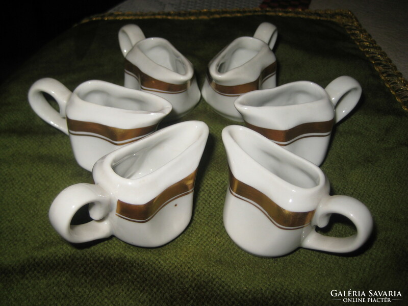 Zsolnay gold collar cream set 6 pcs, first class, never used
