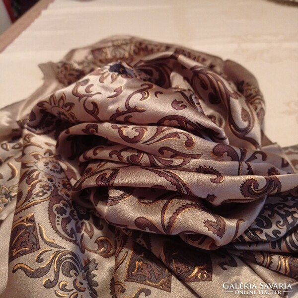 New, anne klein pure silk scarf, 84 x 90 cm
