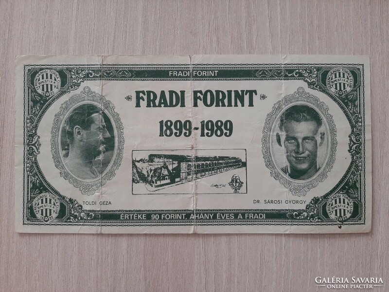 Fradi forint 1899 - 1989  Nyilasi ,  Albert F , Toldi , dr Sárosi