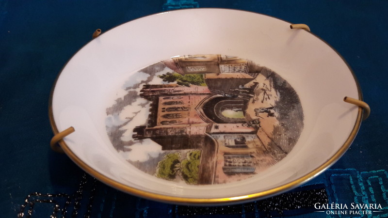 Váras porcelán tányér, falitányér 2 (M3355)