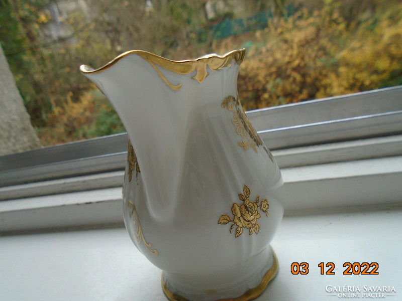1949 Opulent Hand Painted Gold Floral Designs Reichenbach German Baroque Cream Spout