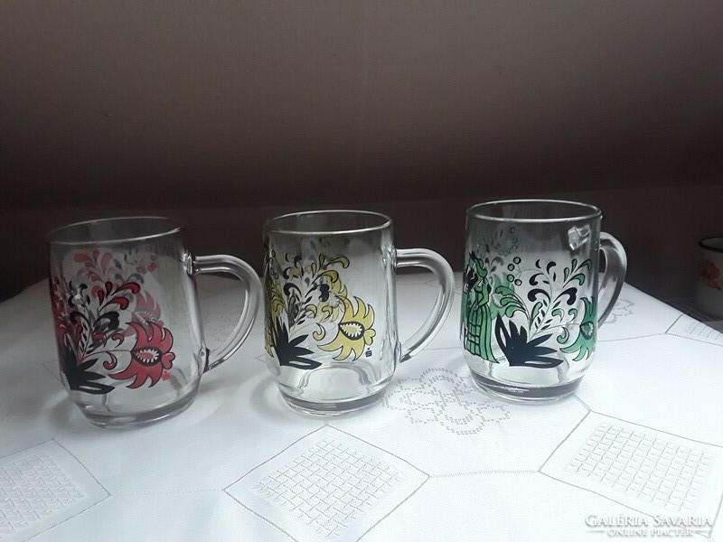 4908 - Painted glass jug