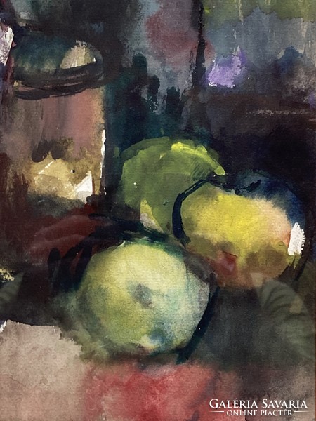 Watercolor still life by an unknown artist.