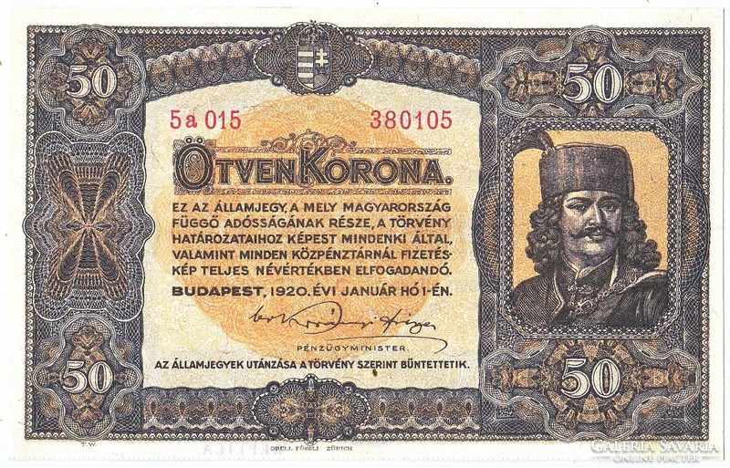 Hungary 50 crowns replica 1920