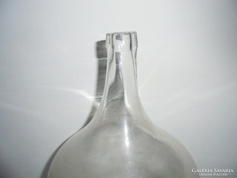Old demison - blown glass bottle - approx. 10 Liter