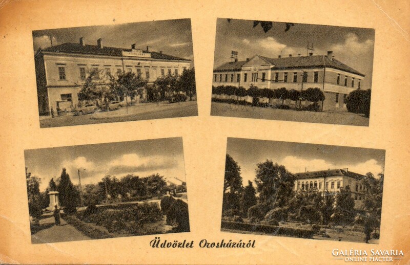 C - 221 running postcard Orosháza - mosaic sheet