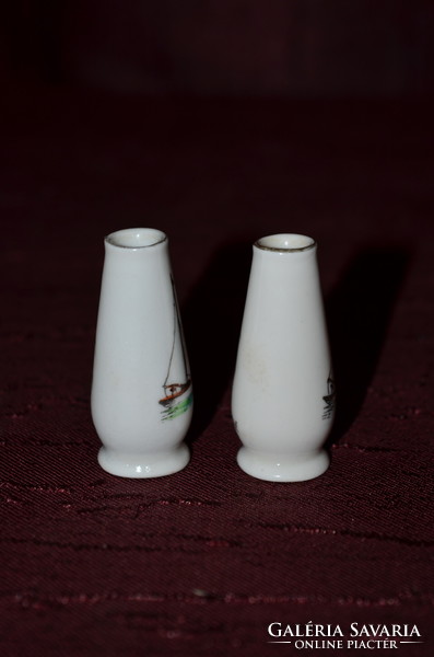 2 db Hollóházi mini váza  ( DBZ 0025 )
