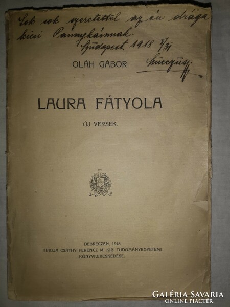 Laura's Veil (new poems) Oláh Gábor in Debrecen, 1918