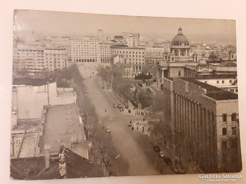 Régi képeslap 1957 Belgrád Beograd fotó levelezőlap
