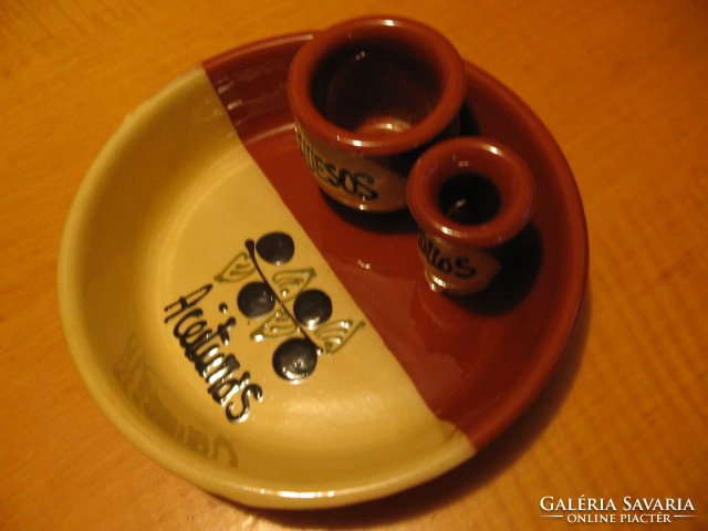Olive hors d'oeuvre serving ceramic bowl, Japanese style