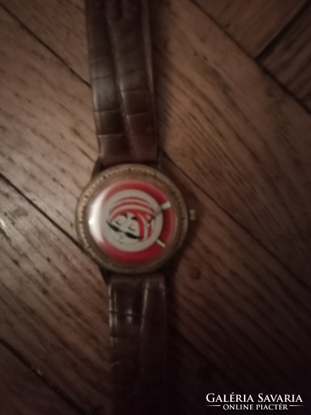 Rare vintage working mechanical incabloc men's air india advertising watch from the 1960s