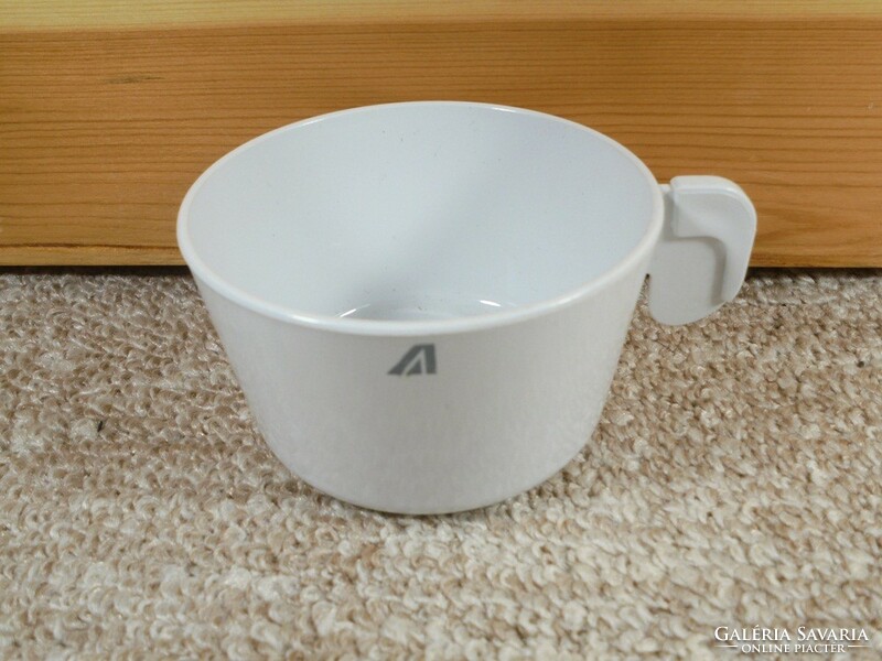 Retro Alitalia Italian relic - airline airline - travel plastic white glass mug cup