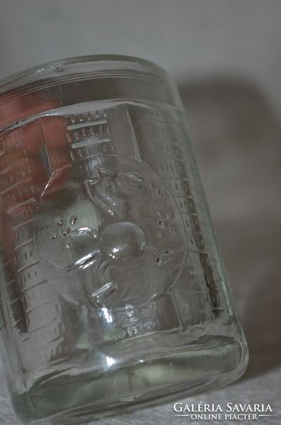 Figurális üveg kiskorsó  ( DBZ 0023 )