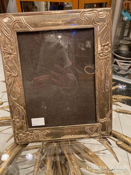 Silver picture frame - with floral decoration (i./15)