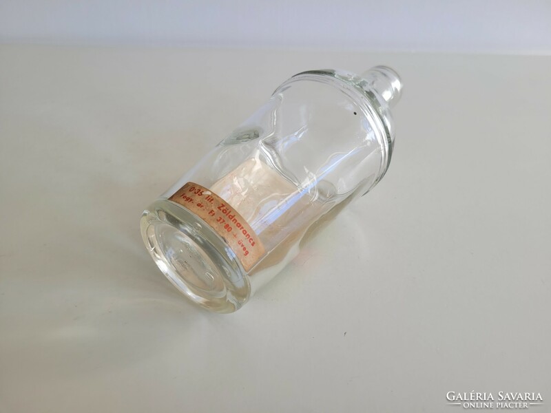 Régi retro Angyalföldi Rum és Likőrgyár palack Zöld Narancs likőr különlegesség üveg
