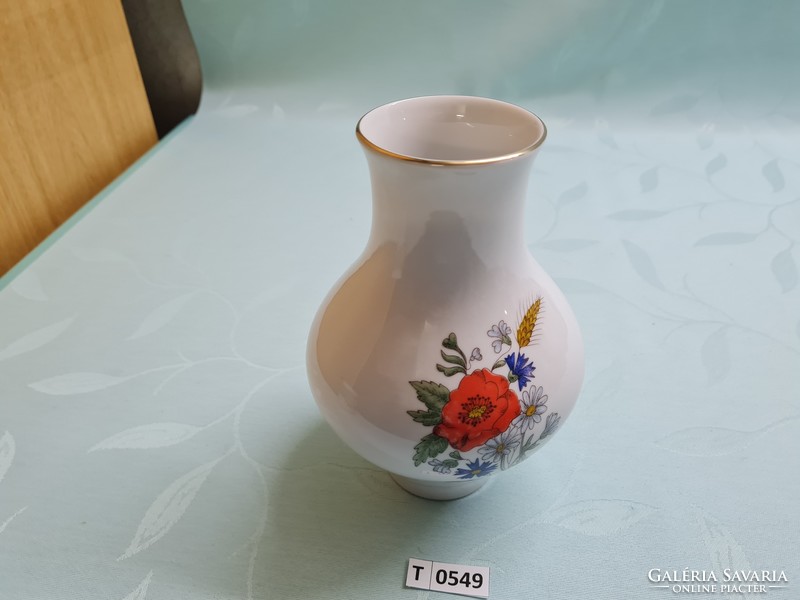 T0548 Zsolnay pipacsos váza 18 cm