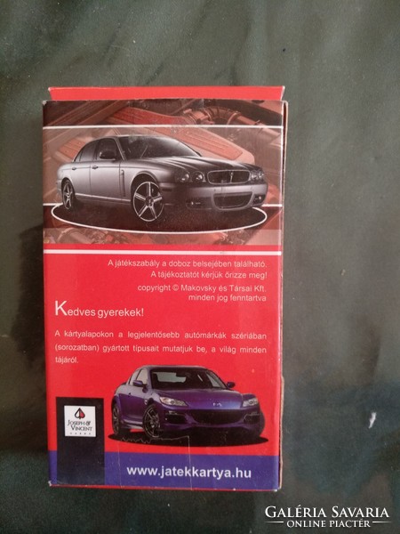 Xxi. Century cars, series cars, card game, negotiable