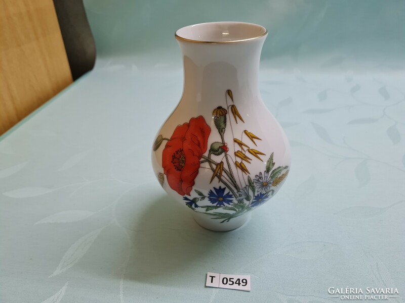 T0548 zsolnay poppy vase 18 cm