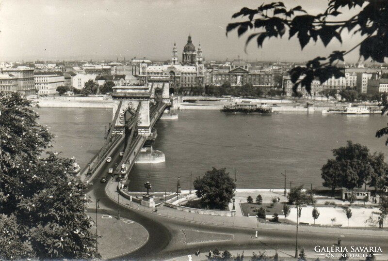 074 --- Futott képeslap  Budapest - látkép