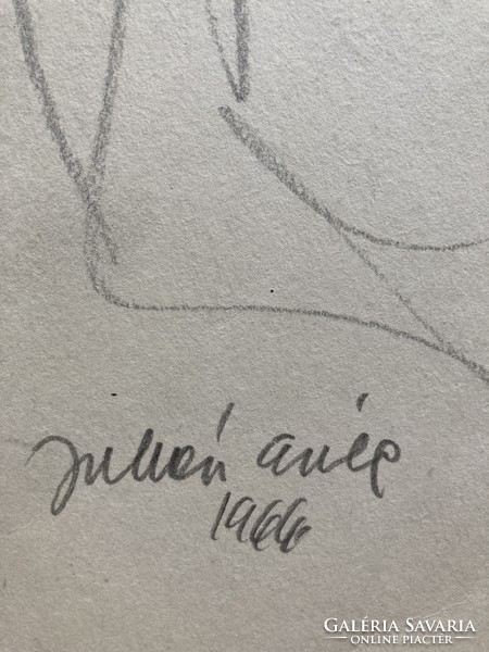Erika Juhász nude drawing /1926-2018/