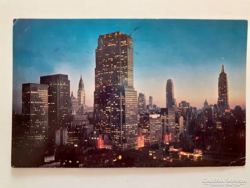 Old postcard 1962 new york photo postcard