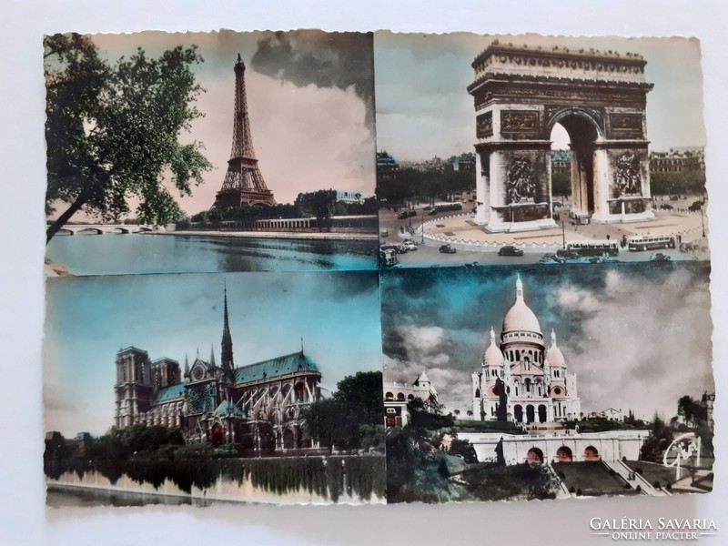 Régi képeslap Párizs Paris fotó levelezőlap