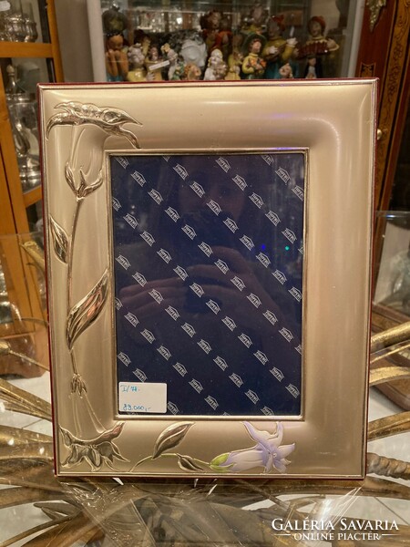 Silver picture frame - with tuba rose pattern (i./78)