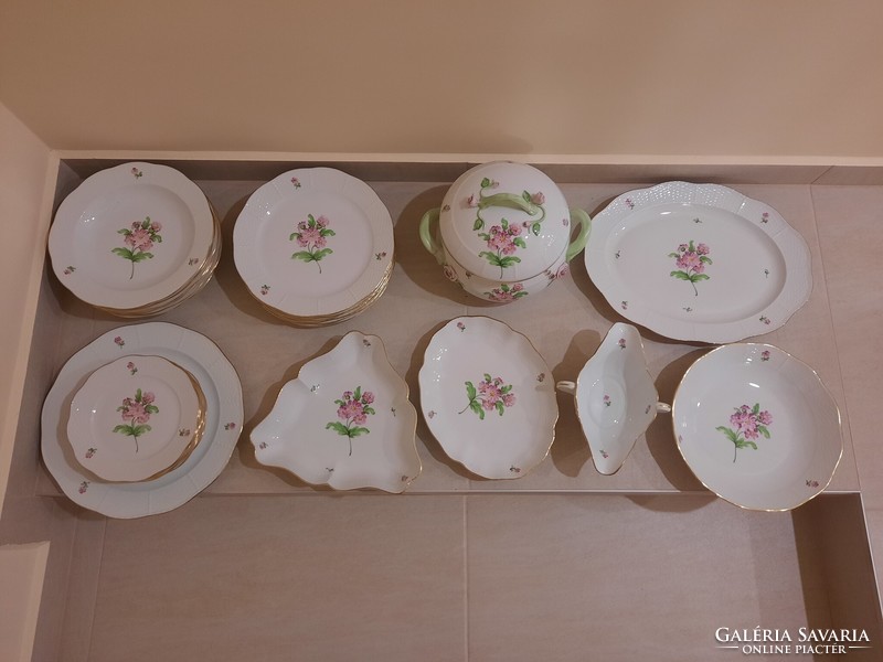 6 Personal Herend map patterned porcelain tableware