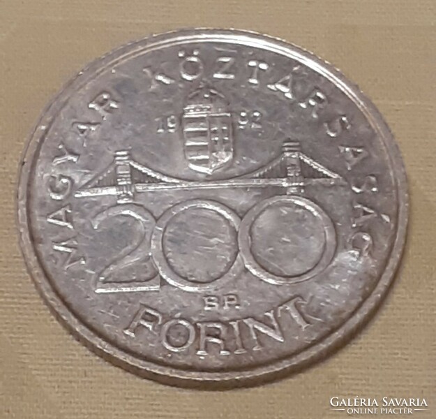 Ezüst 200 Forint, 1992