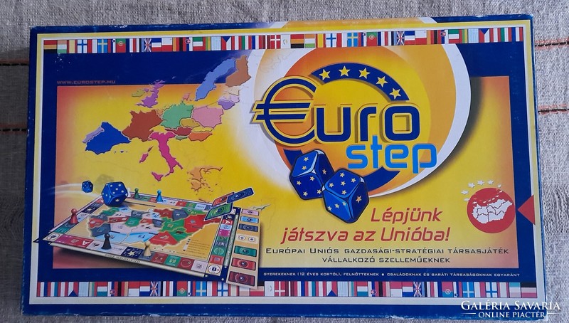 Euro Step "Lépjünk játszva a Unióba"  társasjáték