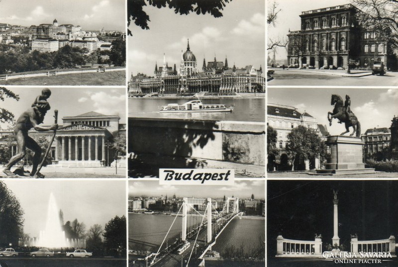 097 - futott képeslap, Budapest - részletek