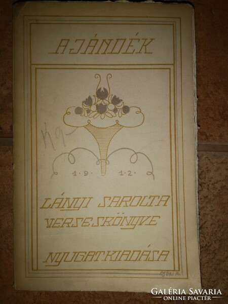 Aranka Győr's cover design for her book of poetry for girls - 1912 west - first edition