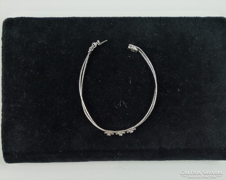 Sapphire stone silver bracelet