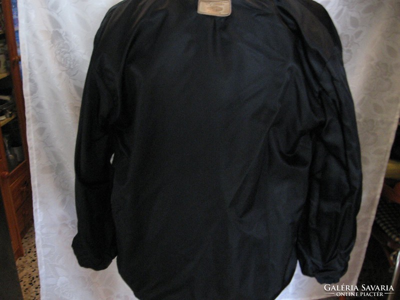 Könnyű lengyel fekete retro, hipster felöltő, férfi kabát, dzseki XL