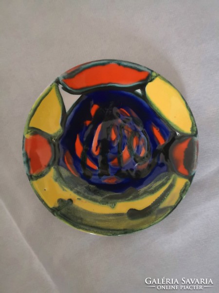 Retro, colorful ceramic bowl