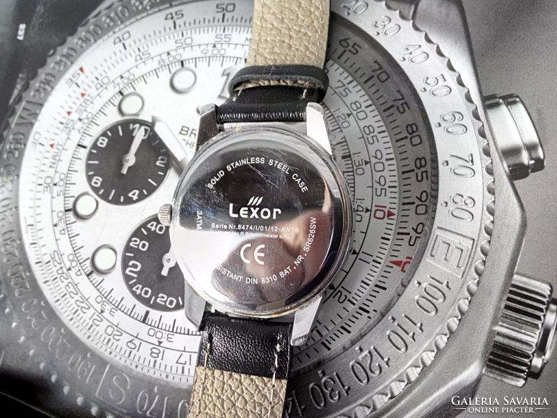(K) lexor full steel wristwatch
