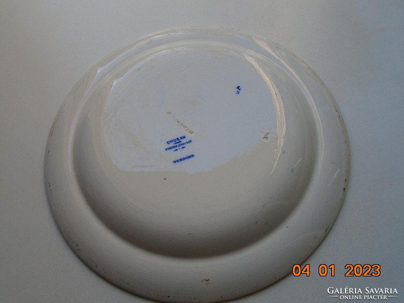 19.sz  CHUSAN ETRURIA  Wedgwood kobaltkék Keleti virágmintás  tányér